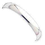 Sterling Silver 9mm Solid Polished Plain Slip-On Bangle Bracelet QB241