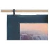 Quartet XDR1096 Map rail, heavy-gauge anodized aluminum, natural cork insert, 1 high x 96 long