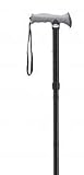Drive Medical Adjustable Height Aluminum Folding Cane with Comfortable Gel Hand Grip, Blue Crackle