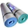 NEW Set of 2 x 180cm Camping Yoga Roll EVA Foam Sleeping Mat Mattress Tent Festival Exercise 8mm