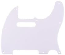 Teleecaster Single Ply White Guitar Pickguard
