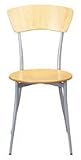 Adesso WK2843 Cafe Chair Black Leather/Steel 01