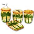 Palm Trees Bathroom Bath Accessories Set