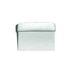 Sani-Safe S196-PCP 6" x 3" White Dough Cutter/Scraper with Polypropylene Handle