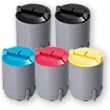 5 Pack of Compatible Toner Cartridges - includes 2 Black, 1 Cyan, 1 Magenta & 1 Yellow (replaces the Samsung CLP-300 Series Toners)