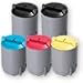 5 Pack of Compatible Toner Cartridges - includes 2 Black, 1 Cyan, 1 Magenta & 1 Yellow (replaces the Samsung CLP-300 Series Toners)