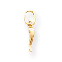 14k Italian Horn Charm