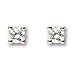 9 carat White Gold 20pts Fine Diamond claw-set solitaire Stud earrings