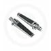 Drag Specialties Foot Pegs with Rubber Inlay - U-Clamp (fits 1in.-1 1/4in. Tube) 17-6452BXLB1