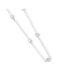 Sterling Silver CZ Extension Necklace QG2092-16"