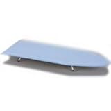 Whitney Design 120101-0 Standard Pressboard Tabletop Ironing Board - Solid Hydrangea Blue Cover