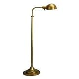 Adjustable Brass Finish Pharmacy Floor Lamp