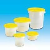 Rubbermaid 4-Quart Round Storage Container, 8-1/2 dia. X 7-3/4h, Lid Sold Separately