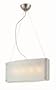 Lite Source LS-19668PS/FRO Jella Ceiling Lamp, Polished Steel with Glass Shade