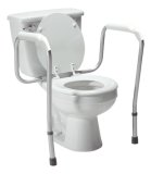 Toilet Safety Rails /Toilet Frame Guard Hand Rail Arms Bar