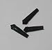 Black Plastic Flight Protectors - 3 sets (9 total)