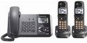 Panasonic DECT 6.0 2-Line Black Corded Cordless Telephone with Two Handsets (KX-TG9392T)