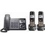 Panasonic DECT 6.0 2-Line Black Corded Cordless Telephone with Two Handsets (KX-TG9392T)