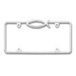 Cruiser Accessories Ichthus Fish Chrome License Plate Frame