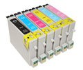 1 Ensemble de 6 Haute Capacit&eacute; cartouches d'encre pour EPSON Stylus Photo R200 R220 R300 R300M R320 RX300 RX500 RX600 RX620 R340 RX320 Compatibles TO481 TO482 TO483 TO484 TO485 TO486 TO487