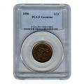 Certified Half Cent 1856 Genuine PCGS