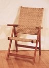 Folding Poly Weave Chair w / Arms, Very Comfortable ! - B000S5ZRB4
