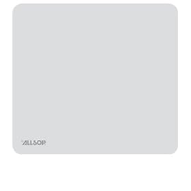 Allsop Accutrack Slimline Mouse Pad, Silver, 8 3 4 x 8 by 