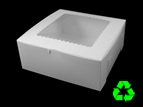10 x 10 x 4 White 6 Counts Regular and 12 Counts Mini Size Window Cupcake Box