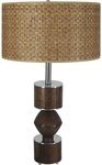 Luke Walnut Table Lamp - 28