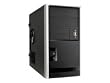 IN WIN EM-Series EM013 - Mini tower - micro ATX - power supply 350 Watt ( ATX12V ) - black, silver - USB/Audio