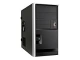 IN WIN EM-Series EM013 - Mini tower - micro ATX - power supply 350 Watt ( ATX12V ) - black, silver - USB/Audio