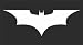 Batman Decal Sticker White.