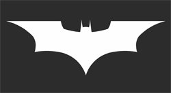  Batman - Dark Knight White Vinyl Sticker