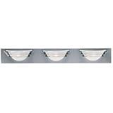 Access Lighting 50098-BS-FST Saturn 3 Light Bath Vanity Light in Brushed Steel with Frosted glass by Access Lighting