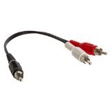 RCA PET20-7010 Y-adapter with 2 Rca Plugs To 1 Rca Plug