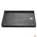 3054R Single Curb 30x54 Shower Pan with 2 Right Dra