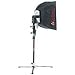 Photoflex 34 Backlight Stand with 5/8 Mounting Stud, 2 Sections with 1 Riser, Black Anodized.