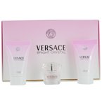 VERSACE BRIGHT CRYSTAL by Gianni Versace Gift Set for WOMEN: SET-EDT .17 OZ MINI & BODY LOTION .8 OZ & SHOWER GEL .8 OZ