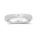 0.16 Cts Diamond Mens Wedding Band in 18K White Gold