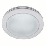 HUNTER Saturn Bath Fan with Light SATIN WHITE