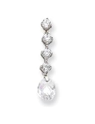 Sterling Silver CZ Earrings QE2978"