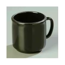 Carlisle 4305203 Black 10.9 Oz. Stackable Mug (Case of 12)