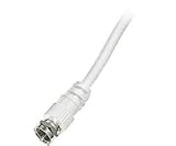 205-035Wh Steren F Coax Cable 50Ft Length