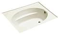 6 Foot Drop In Soaking BathTub Kohler Windward with Reversible Drain K-1115-F: 72"L x 42"W x 21"H