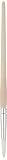 Tanis 00290 Taklon White Artist Brush, #0 Size, 5/64" Diameter x 5/16" Trim, 7-1/2" Overall Length (Pack of 12)