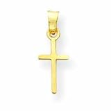 14k Mini Polished Cross Pendant