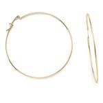 Oro Bello 70mm Round Hoop Earrings