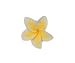 Flower Hair Picks / Yellow Plumeria