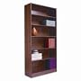 Bookcase, Premium Grade, 72"H, 6-Shelf, Medium Oak AEL15453