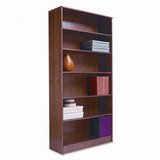 Bookcase, Premium Grade, 72H, 6-Shelf, Medium Oak AEL15453 by Alera